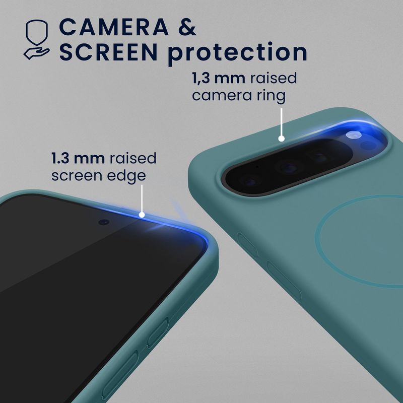 Laptop, Telefoane si Tablete - Telefoane mobile si accesorii - Accesorii Telefoane - Huse telefoane - Husa Kwmobile pentru Google Pixel 10 Pro XL, compatibilitate MagSafe, silicon, noapte - Infinity.ro