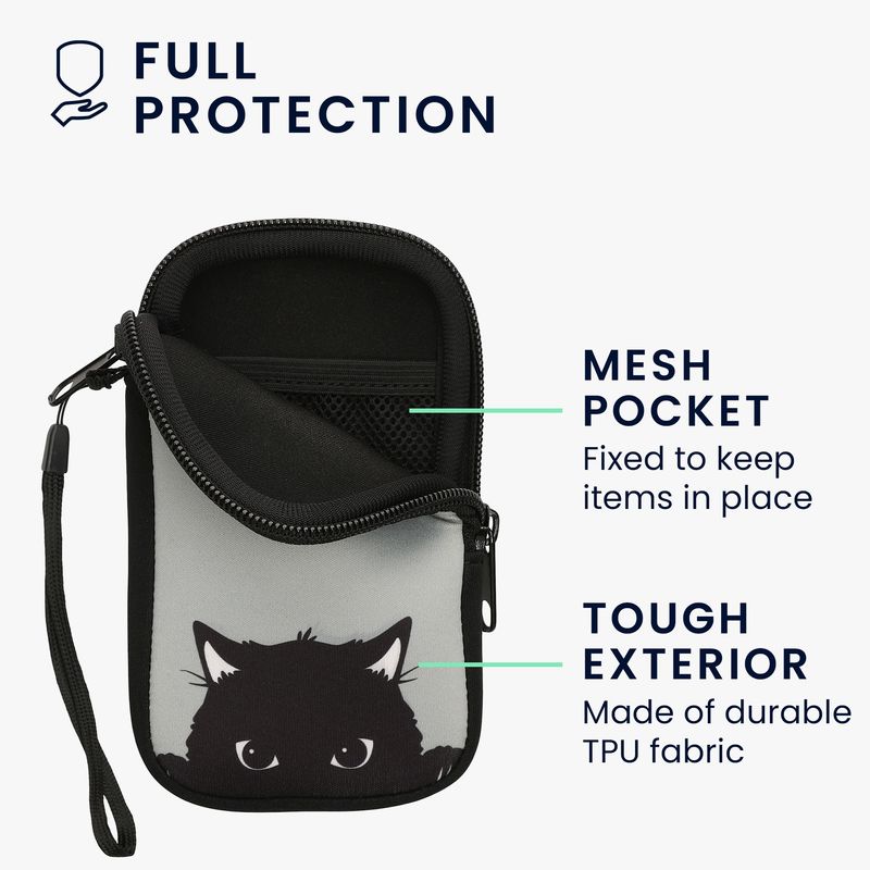 Laptop, Telefoane si Tablete - Telefoane mobile si accesorii - Accesorii Telefoane - Huse telefoane - Husa Kwmobile, protectie la socuri, protectie la zgarieturi, rezistenta la apa, neopren, gri, negru - Infinity.ro
