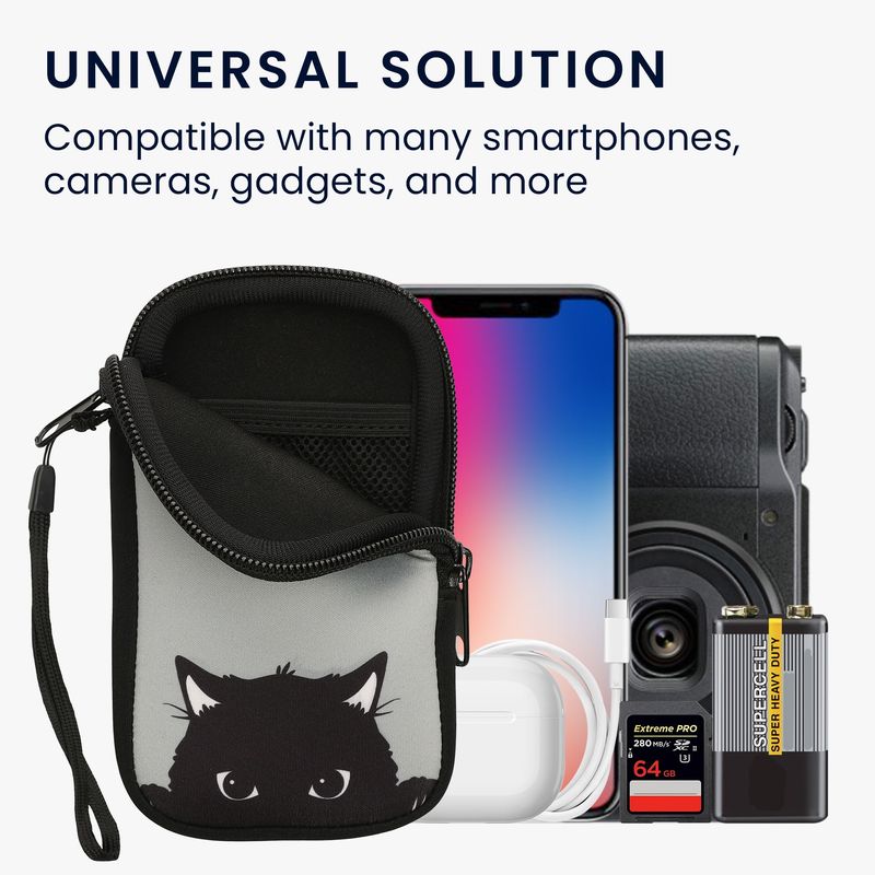 Laptop, Telefoane si Tablete - Telefoane mobile si accesorii - Accesorii Telefoane - Huse telefoane - Husa Kwmobile, protectie la socuri, protectie la zgarieturi, rezistenta la apa, neopren, gri, negru - Infinity.ro