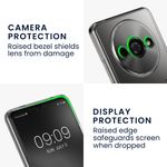 Laptop, Telefoane si Tablete - Telefoane mobile si accesorii - Accesorii Telefoane - Huse telefoane - Husa Kwmobile pentru Xiaomi Redmi A3, protectie la zgarieturi, TPU, sticla temperata, negru, transparent - Infinity.ro