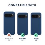 Laptop, Telefoane si Tablete - Telefoane mobile si accesorii - Accesorii Telefoane - Huse telefoane - Husa Kwmobile pentru Google Pixel 10/Pixel 10 Pro, compatibilitate MagSafe, silicon, bleumarin - Infinity.ro
