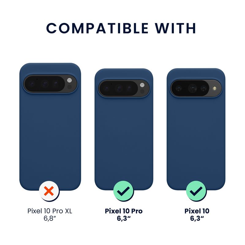 Laptop, Telefoane si Tablete - Telefoane mobile si accesorii - Accesorii Telefoane - Huse telefoane - Husa Kwmobile pentru Google Pixel 10/Pixel 10 Pro, compatibilitate MagSafe, silicon, bleumarin - Infinity.ro