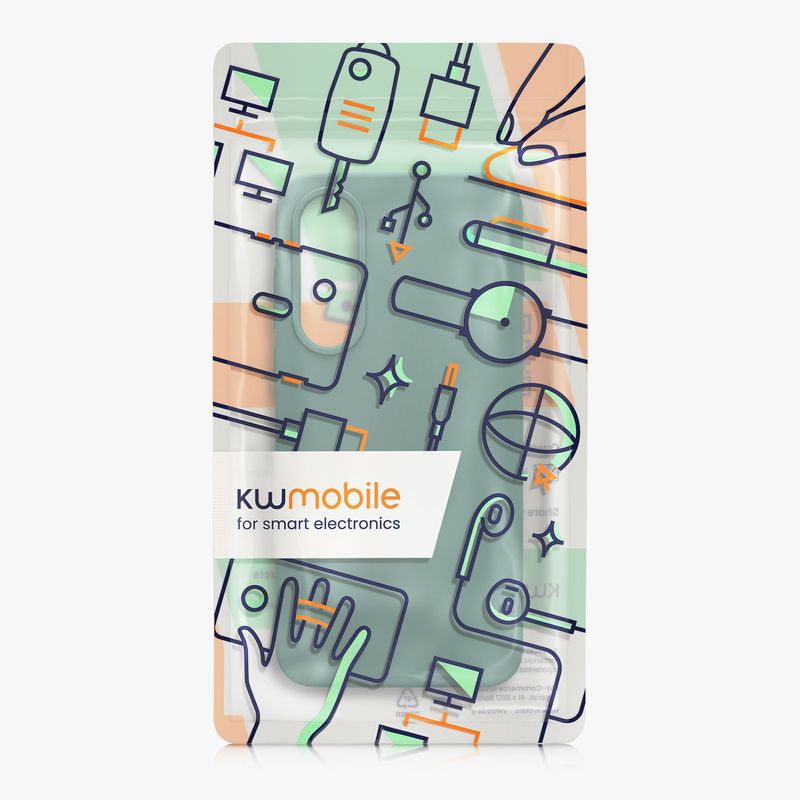 Laptop, Telefoane si Tablete - Telefoane mobile si accesorii - Accesorii Telefoane - Huse telefoane - Husa Kwmobile pentru OnePlus Nord 5, incarcare wireless, silicon, verde - Infinity.ro