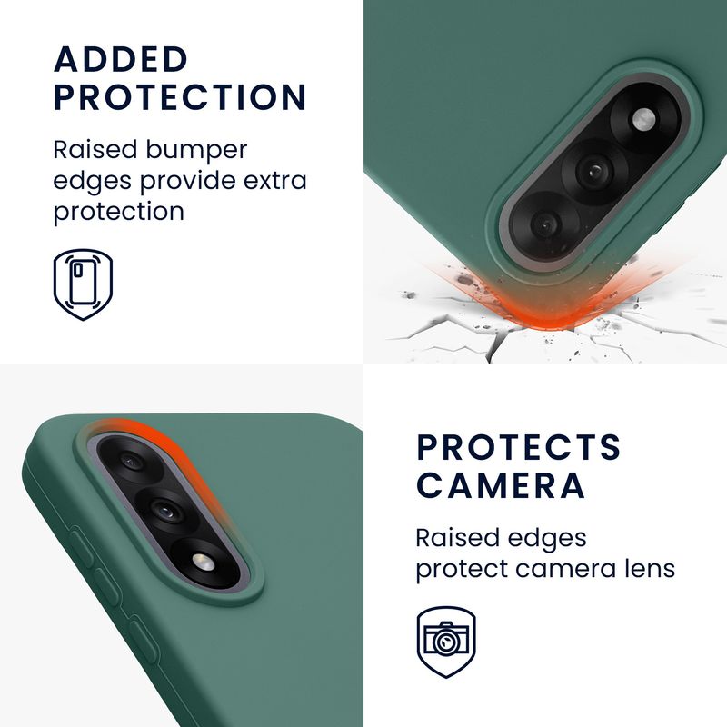 Laptop, Telefoane si Tablete - Telefoane mobile si accesorii - Accesorii Telefoane - Huse telefoane - Husa Kwmobile pentru OnePlus Nord 5, incarcare wireless, silicon, verde - Infinity.ro