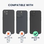Laptop, Telefoane si Tablete - Telefoane mobile si accesorii - Accesorii Telefoane - Huse telefoane - Husa tip bumper Kwmobile pentru iPhone 15, compatibilitate MagSafe, TPU, multicolor - Infinity.ro
