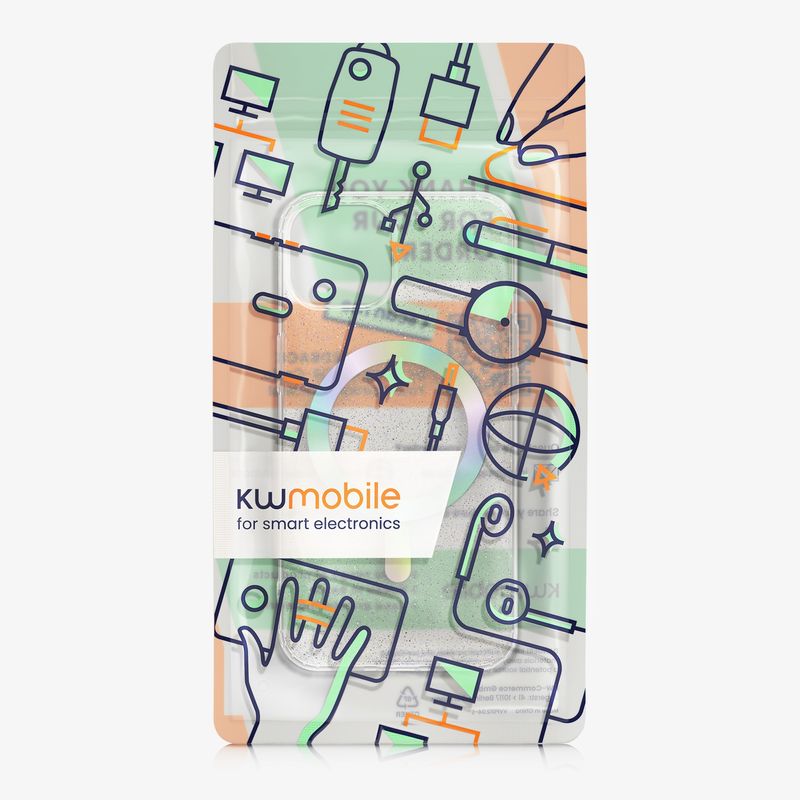 Laptop, Telefoane si Tablete - Telefoane mobile si accesorii - Accesorii Telefoane - Huse telefoane - Husa tip bumper Kwmobile pentru iPhone 15, compatibilitate MagSafe, TPU, multicolor - Infinity.ro