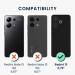 Laptop, Telefoane si Tablete - Telefoane mobile si accesorii - Accesorii Telefoane - Huse telefoane - Husa tip portofel Kwmobile pentru Xiaomi Redmi 13, inchidere magnetica, piele ecologica, alb, negru - Infinity.ro