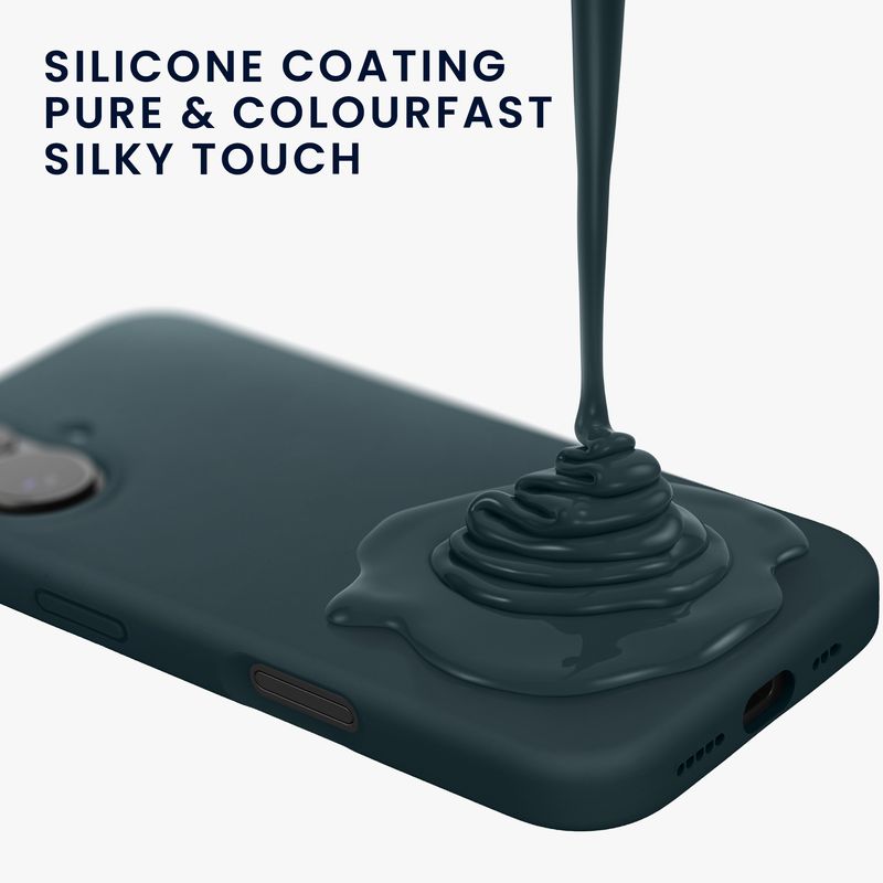Laptop, Telefoane si Tablete - Telefoane mobile si accesorii - Accesorii Telefoane - Huse telefoane - Husa Kwmobile pentru iPhone 17, anti-alunecare, silicon, ardezie - Infinity.ro