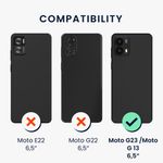 Laptop, Telefoane si Tablete - Telefoane mobile si accesorii - Accesorii Telefoane - Huse telefoane - Husa Kwmobile pentru Motorola Moto G23/Moto G13, incarcare wireless, silicon, albastru - Infinity.ro