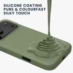 Laptop, Telefoane si Tablete - Telefoane mobile si accesorii - Accesorii Telefoane - Huse telefoane - Husa Kwmobile pentru iPhone 17 Pro Max, anti-alunecare, silicon, verde, gri - Infinity.ro
