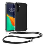 Laptop, Telefoane si Tablete - Telefoane mobile si accesorii - Accesorii Telefoane - Huse telefoane - Husa Kwmobile pentru Samsung Galaxy A54 5G, protectie la socuri, TPU, transparent, negru - Infinity.ro