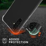 Laptop, Telefoane si Tablete - Telefoane mobile si accesorii - Accesorii Telefoane - Huse telefoane - Husa Kwmobile pentru Samsung Galaxy A54 5G, protectie la socuri, TPU, transparent, negru - Infinity.ro