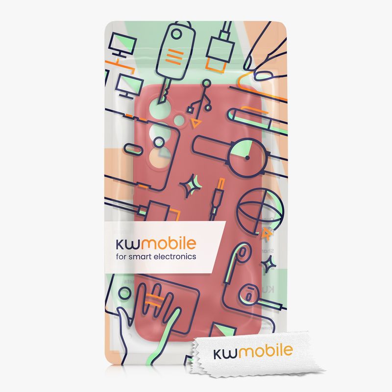 Laptop, Telefoane si Tablete - Telefoane mobile si accesorii - Accesorii Telefoane - Huse telefoane - Husa Kwmobile pentru Samsung Galaxy A54 5G, anti-alunecare, anti-amprenta, silicon, rosu - Infinity.ro