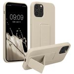 Laptop, Telefoane si Tablete - Telefoane mobile si accesorii - Accesorii Telefoane - Huse telefoane - Husa Kwmobile pentru iPhone 12/12 Pro, functie stand, silicon, bej - Infinity.ro