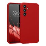 Laptop, Telefoane si Tablete - Telefoane mobile si accesorii - Accesorii Telefoane - Huse telefoane - Husa Kwmobile pentru Samsung Galaxy A54 5G, anti-alunecare, anti-amprenta, silicon, rosu - Infinity.ro