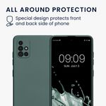 Laptop, Telefoane si Tablete - Telefoane mobile si accesorii - Accesorii Telefoane - Huse telefoane - Husa Kwmobile pentru Samsung Galaxy A51, anti-alunecare, silicon, turcoaz metalizat - Infinity.ro