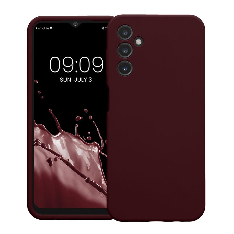 Laptop, Telefoane si Tablete - Telefoane mobile si accesorii - Accesorii Telefoane - Huse telefoane - Husa Kwmobile pentru Samsung Galaxy A14 5G, anti-alunecare, silicon, mov - Infinity.ro