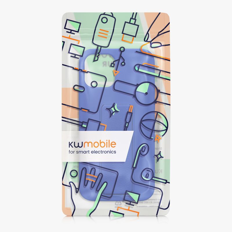 Laptop, Telefoane si Tablete - Telefoane mobile si accesorii - Accesorii Telefoane - Huse telefoane - Husa Kwmobile pentru iPhone 12/12 Pro, functie stand, silicon, albastru - Infinity.ro