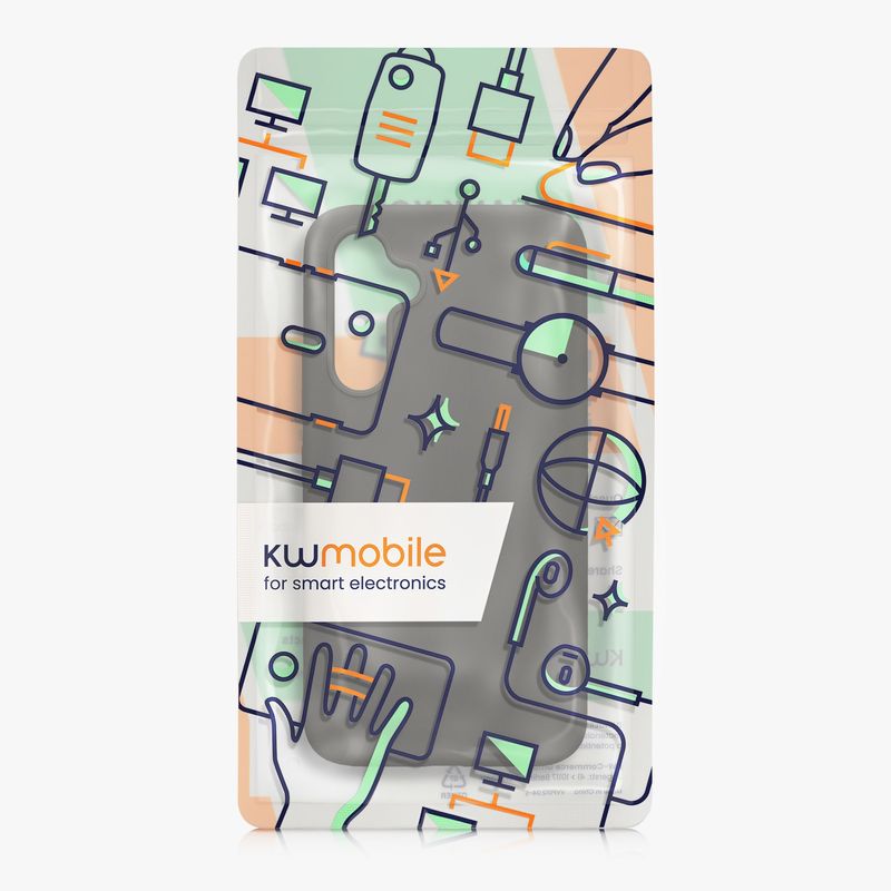 Laptop, Telefoane si Tablete - Telefoane mobile si accesorii - Accesorii Telefoane - Huse telefoane - Husa Kwmobile pentru Samsung Galaxy A54 5G, incarcare wireless, anti-alunecare, silicon, gri - Infinity.ro