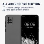 Laptop, Telefoane si Tablete - Telefoane mobile si accesorii - Accesorii Telefoane - Huse telefoane - Husa Kwmobile pentru Samsung Galaxy A51, anti-alunecare, silicon, gri - Infinity.ro