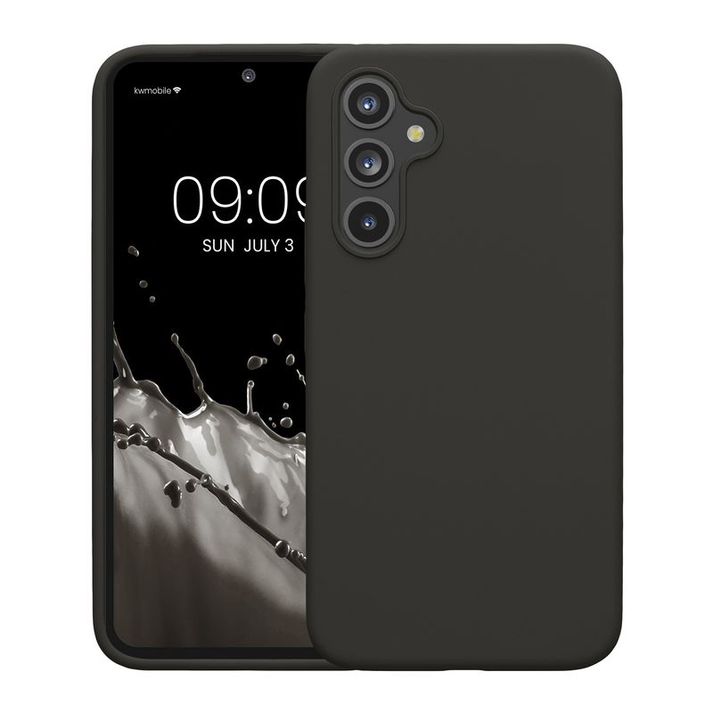 Laptop, Telefoane si Tablete - Telefoane mobile si accesorii - Accesorii Telefoane - Huse telefoane - Husa Kwmobile pentru Samsung Galaxy A54 5G, incarcare wireless, anti-alunecare, silicon, gri - Infinity.ro