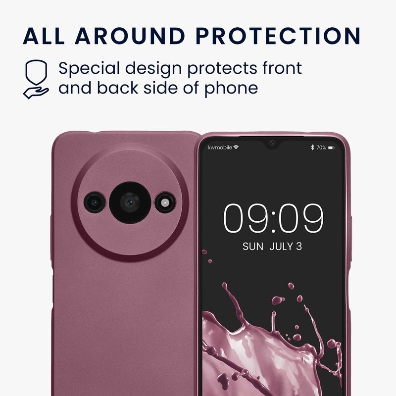 Laptop, Telefoane si Tablete - Telefoane mobile si accesorii - Accesorii Telefoane - Huse telefoane - Husa Kwmobile pentru Xiaomi Redmi A3, anti-alunecare, silicon, lavanda - Infinity.ro