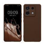 Laptop, Telefoane si Tablete - Telefoane mobile si accesorii - Accesorii Telefoane - Huse telefoane - Husa Kwmobile pentru Xiaomi Redmi Note 13 Pro 5G/Poco X6 5G, anti-alunecare, silicon, ciocolatiu - Infinity.ro