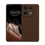 Laptop, Telefoane si Tablete - Telefoane mobile si accesorii - Accesorii Telefoane - Huse telefoane - Husa Kwmobile pentru Xiaomi Redmi Note 13 Pro 5G/Poco X6 5G, anti-alunecare, silicon, ciocolatiu - Infinity.ro