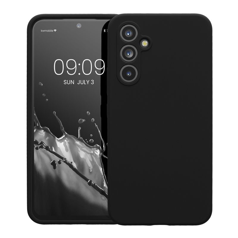 Laptop, Telefoane si Tablete - Telefoane mobile si accesorii - Accesorii Telefoane - Huse telefoane - Husa Kwmobile pentru Samsung Galaxy A54 5G, anti-alunecare, silicon, negru - Infinity.ro