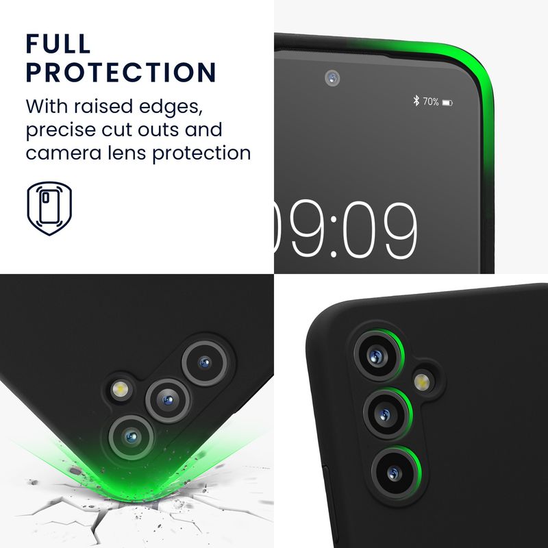Laptop, Telefoane si Tablete - Telefoane mobile si accesorii - Accesorii Telefoane - Huse telefoane - Husa Kwmobile pentru Samsung Galaxy A54 5G, anti-alunecare, silicon, negru - Infinity.ro