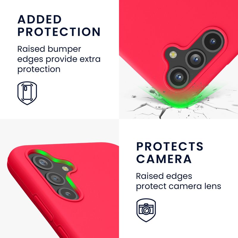 Laptop, Telefoane si Tablete - Telefoane mobile si accesorii - Accesorii Telefoane - Huse telefoane - Husa Kwmobile pentru Samsung Galaxy A54 5G, incarcare wireless, silicon, roz neon - Infinity.ro