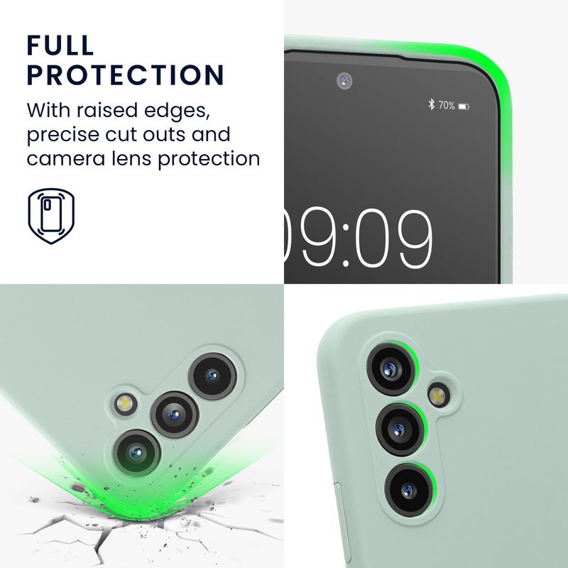 Laptop, Telefoane si Tablete - Telefoane mobile si accesorii - Accesorii Telefoane - Huse telefoane - Husa Kwmobile pentru Samsung Galaxy A54 5G, anti-alunecare, silicon, menta - Infinity.ro