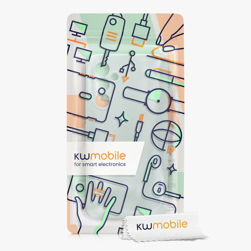 Laptop, Telefoane si Tablete - Telefoane mobile si accesorii - Accesorii Telefoane - Huse telefoane - Husa Kwmobile pentru Samsung Galaxy A54 5G, anti-alunecare, silicon, menta - Infinity.ro