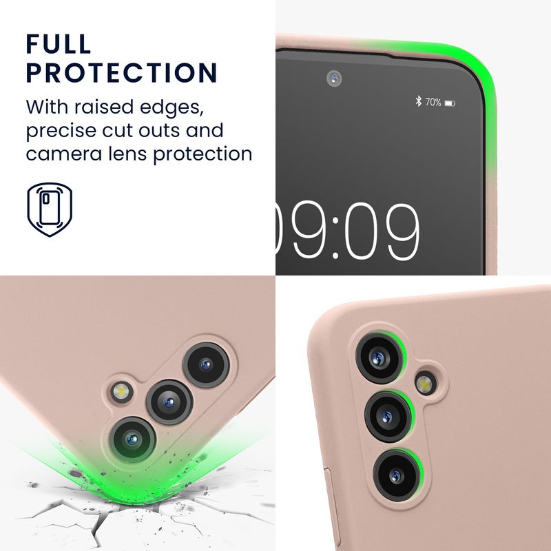 Laptop, Telefoane si Tablete - Telefoane mobile si accesorii - Accesorii Telefoane - Huse telefoane - Husa Kwmobile pentru Samsung Galaxy A54 5G, anti-alunecare, silicon, roz antic - Infinity.ro