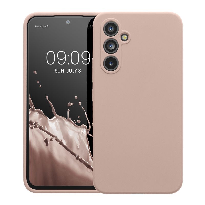 Laptop, Telefoane si Tablete - Telefoane mobile si accesorii - Accesorii Telefoane - Huse telefoane - Husa Kwmobile pentru Samsung Galaxy A54 5G, anti-alunecare, silicon, roz antic - Infinity.ro