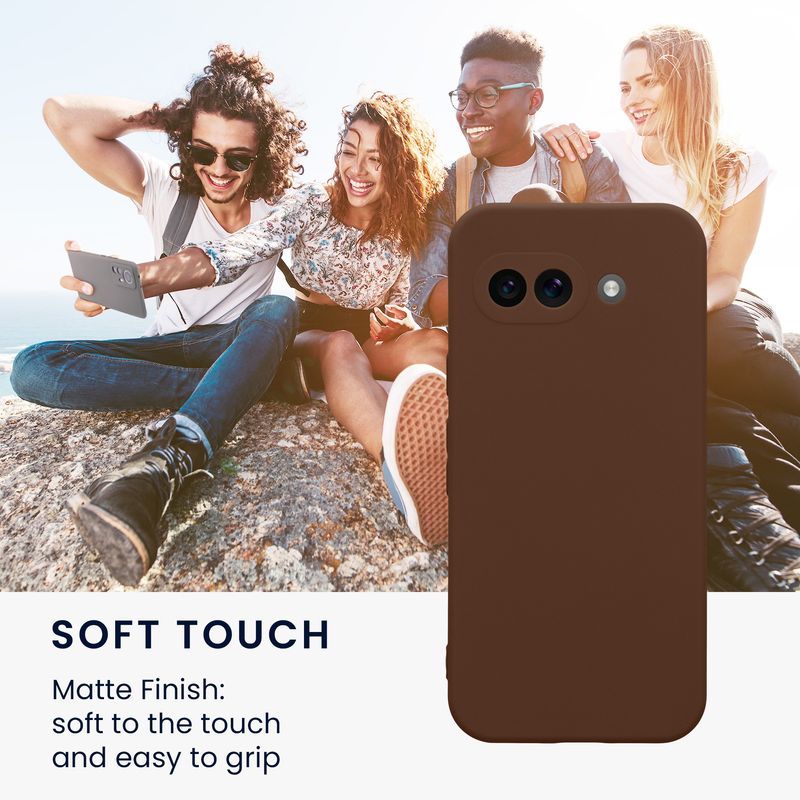 Laptop, Telefoane si Tablete - Telefoane mobile si accesorii - Accesorii Telefoane - Huse telefoane - Husa Kwmobile pentru Google Pixel 9a, anti-alunecare, protectie la zgarieturi, silicon, maro - Infinity.ro