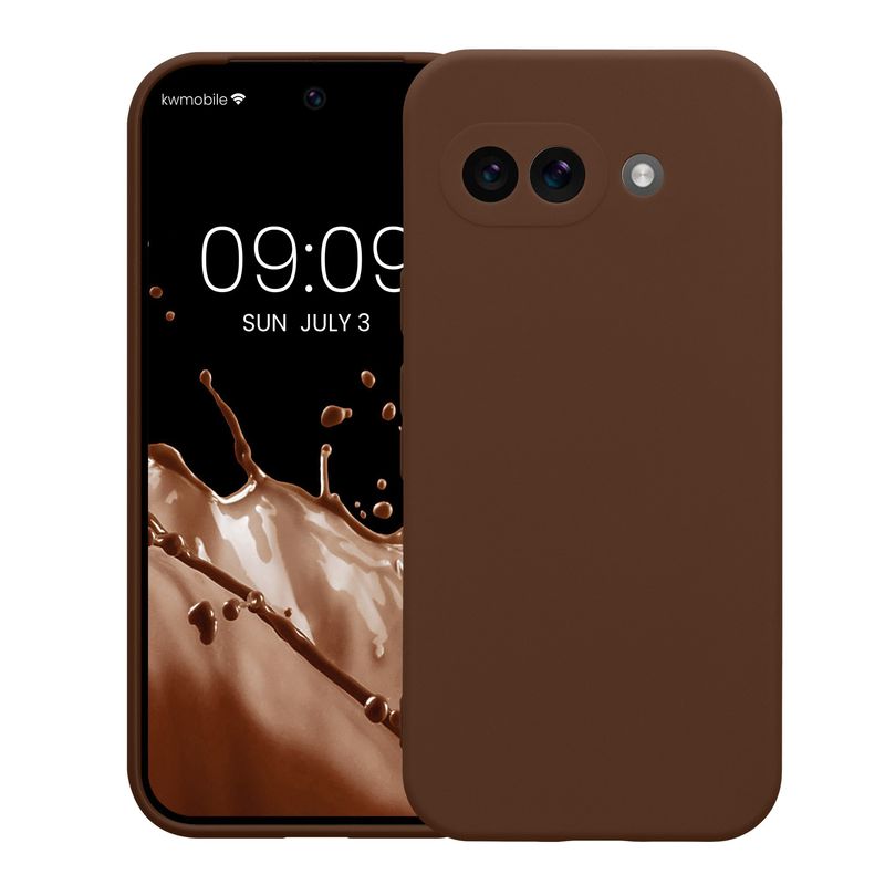 Laptop, Telefoane si Tablete - Telefoane mobile si accesorii - Accesorii Telefoane - Huse telefoane - Husa Kwmobile pentru Google Pixel 9a, anti-alunecare, protectie la zgarieturi, silicon, maro - Infinity.ro