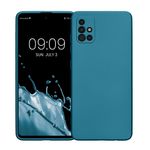 Laptop, Telefoane si Tablete - Telefoane mobile si accesorii - Accesorii Telefoane - Huse telefoane - Husa Kwmobile pentru Samsung Galaxy A51, anti-alunecare, silicon, albastru caraibian - Infinity.ro