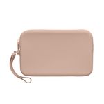 Laptop, Telefoane si Tablete - Telefoane mobile si accesorii - Accesorii Telefoane - Huse telefoane - Husa universala tip holster Kwmobile, buzunar card, curea de mana, rezistenta la apa, silicon, roz - Infinity.ro