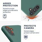 Laptop, Telefoane si Tablete - Telefoane mobile si accesorii - Accesorii Telefoane - Huse telefoane - Husa Kwmobile pentru Samsung Galaxy A54 5G, incarcare wireless, anti-alunecare, silicon, verde - Infinity.ro