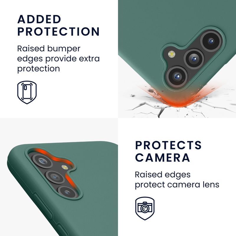 Laptop, Telefoane si Tablete - Telefoane mobile si accesorii - Accesorii Telefoane - Huse telefoane - Husa Kwmobile pentru Samsung Galaxy A54 5G, incarcare wireless, anti-alunecare, silicon, verde - Infinity.ro