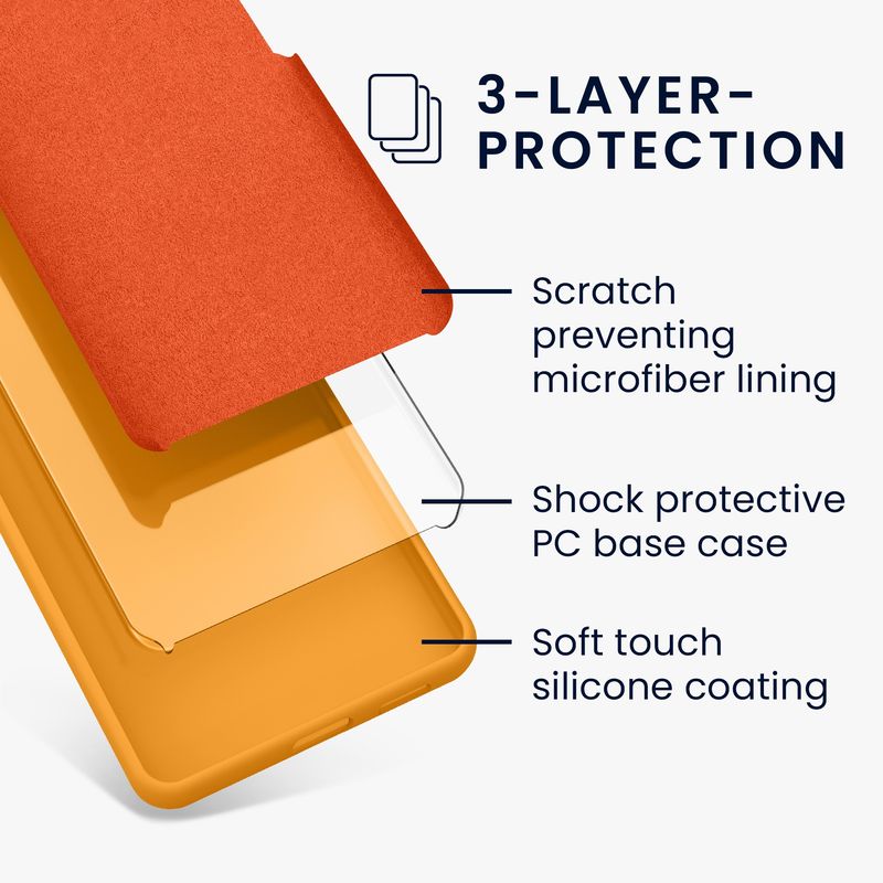 Laptop, Telefoane si Tablete - Telefoane mobile si accesorii - Accesorii Telefoane - Huse telefoane - Husa Kwmobile pentru Samsung Galaxy A54 5G, incarcare wireless, silicon, portocaliu - Infinity.ro