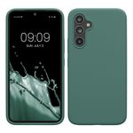 Laptop, Telefoane si Tablete - Telefoane mobile si accesorii - Accesorii Telefoane - Huse telefoane - Husa Kwmobile pentru Samsung Galaxy A54 5G, incarcare wireless, anti-alunecare, silicon, verde - Infinity.ro