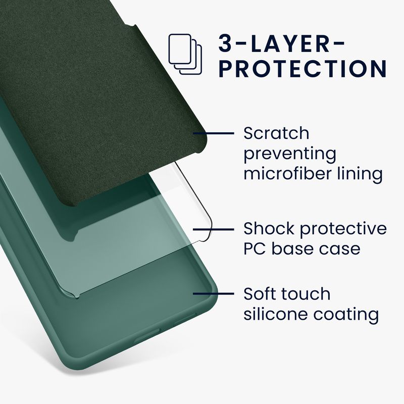 Laptop, Telefoane si Tablete - Telefoane mobile si accesorii - Accesorii Telefoane - Huse telefoane - Husa Kwmobile pentru Samsung Galaxy A54 5G, incarcare wireless, anti-alunecare, silicon, verde - Infinity.ro