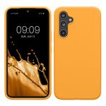 Laptop, Telefoane si Tablete - Telefoane mobile si accesorii - Accesorii Telefoane - Huse telefoane - Husa Kwmobile pentru Samsung Galaxy A54 5G, incarcare wireless, silicon, portocaliu - Infinity.ro