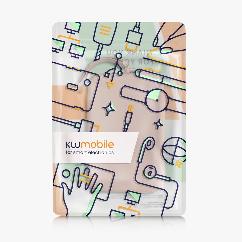 Laptop, Telefoane si Tablete - Telefoane mobile si accesorii - Accesorii Telefoane - Huse telefoane - Husa universala tip holster Kwmobile, buzunar card, curea de mana, rezistenta la apa, silicon, roz - Infinity.ro