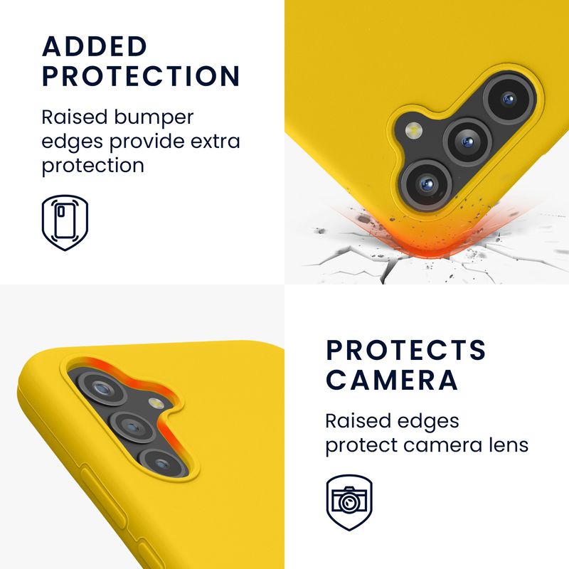 Laptop, Telefoane si Tablete - Telefoane mobile si accesorii - Accesorii Telefoane - Huse telefoane - Husa Kwmobile pentru Samsung Galaxy A54 5G, incarcare wireless, silicon, galben - Infinity.ro