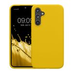 Laptop, Telefoane si Tablete - Telefoane mobile si accesorii - Accesorii Telefoane - Huse telefoane - Husa Kwmobile pentru Samsung Galaxy A54 5G, incarcare wireless, silicon, galben - Infinity.ro