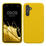 Laptop, Telefoane si Tablete - Telefoane mobile si accesorii - Accesorii Telefoane - Huse telefoane - Husa Kwmobile pentru Samsung Galaxy A54 5G, incarcare wireless, silicon, galben - Infinity.ro