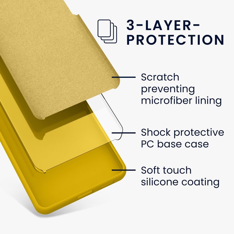 Laptop, Telefoane si Tablete - Telefoane mobile si accesorii - Accesorii Telefoane - Huse telefoane - Husa Kwmobile pentru Samsung Galaxy A54 5G, incarcare wireless, silicon, galben - Infinity.ro